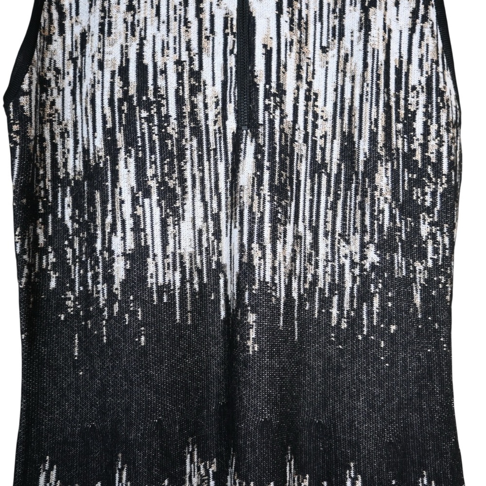 Nic + Zoe Women's XS Falling Lines Twirl Jacquard Knit Dress - Picture 8 of 10